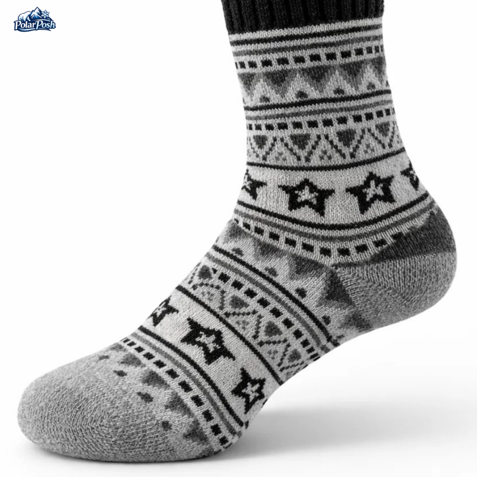 Vintage Thermal Knit Crew Socks