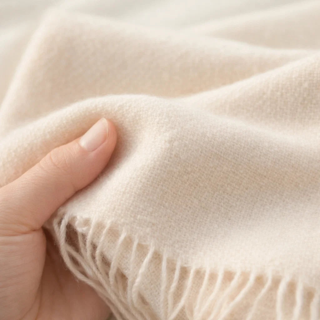 Solid Color Wool-Blend Winter Scarf