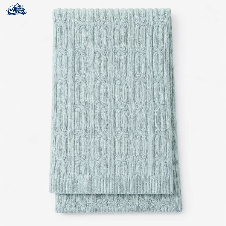 Wool Knit Winter Scarf