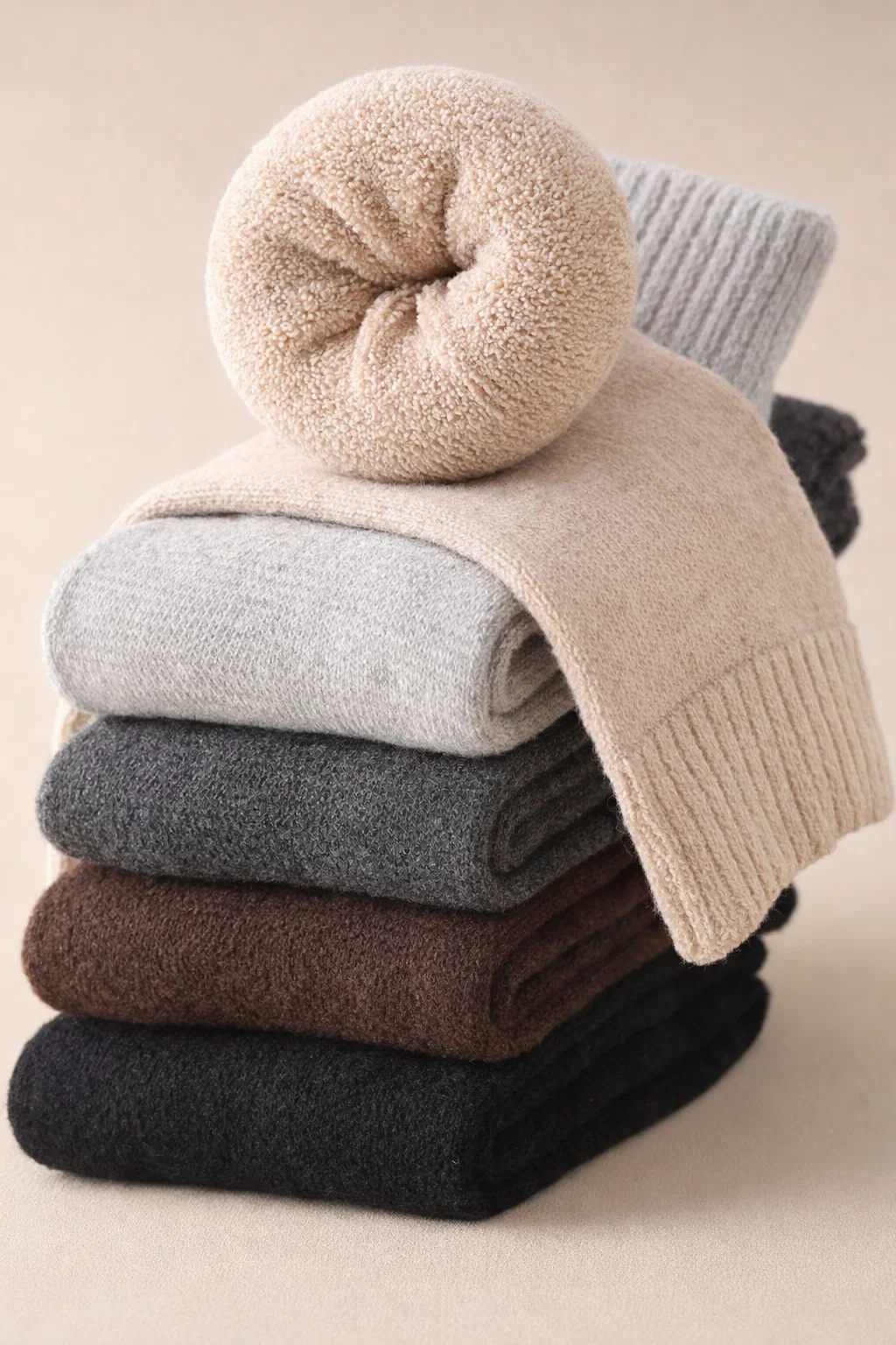 Extra-Warm Wool-Blend Thermal Crew Socks