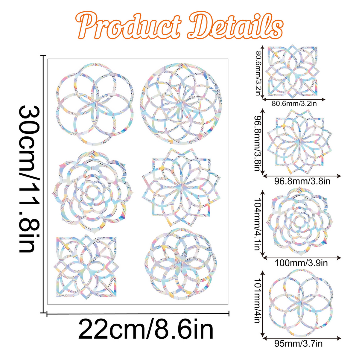 Clear Sun Catcher Sticker