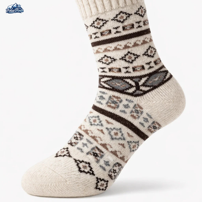 Vintage Thermal Knit Crew Socks