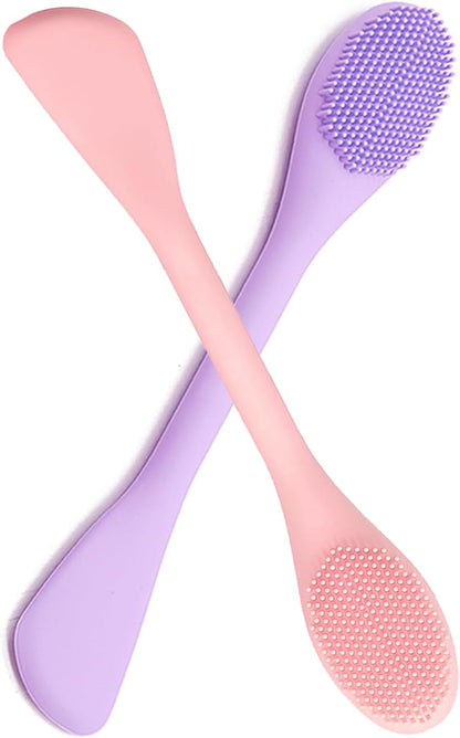 Silicone Face Scrubber, 2 in 1 Face Mask Brush