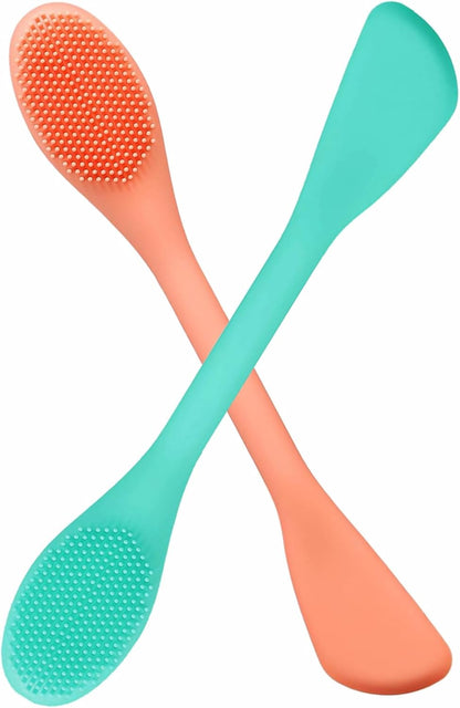 Silicone Face Scrubber, 2 in 1 Face Mask Brush
