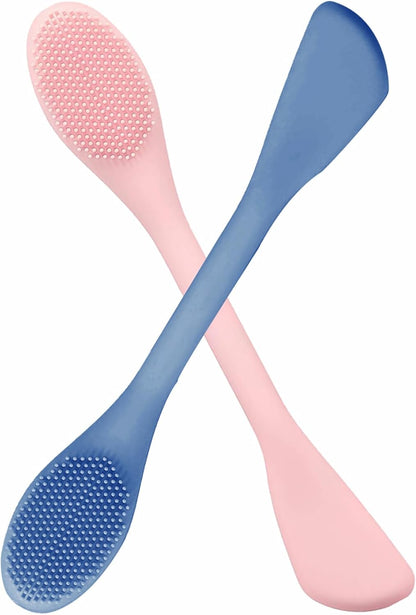 Silicone Face Scrubber, 2 in 1 Face Mask Brush
