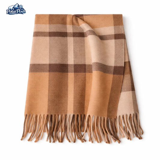 Classic Plaid Wool Scarf