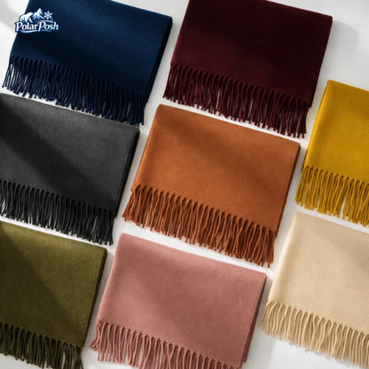 Solid Color Wool-Blend Winter Scarf