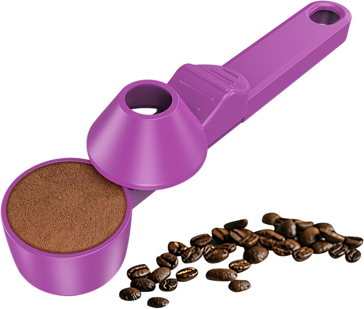 2-in-1 Precision Coffee Scoop & Funnel – No-Spill 2-Tbsp Measuring Spoon for Reusable K-Cups, Ground Coffee & Protein Powder