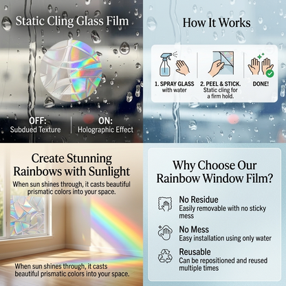 Clear Sun Catcher Sticker